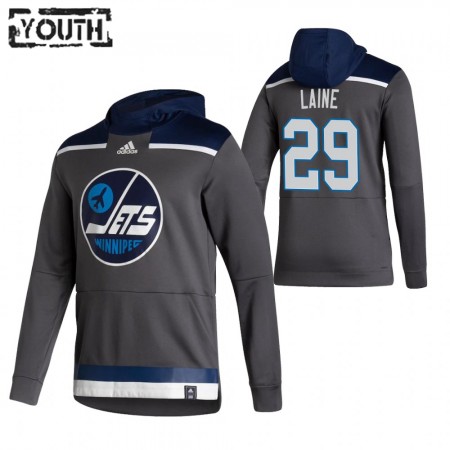 Winnipeg Jets Patrik Laine 29 2020-21 Reverse Retro Chandails à capuchon - Enfant